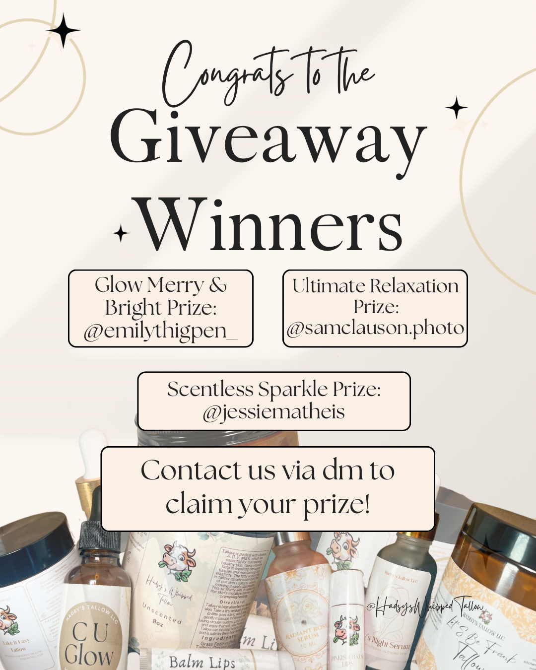 Giveaway Winners